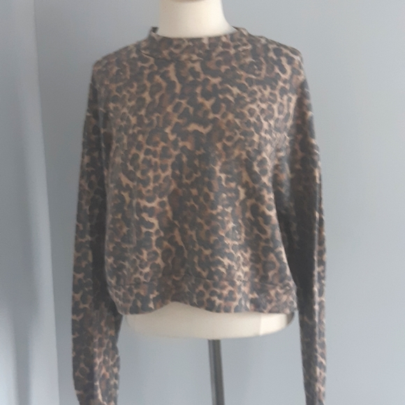 Queen Bees Women's long Sleeves Crop top Size L - Picture 5 of 8